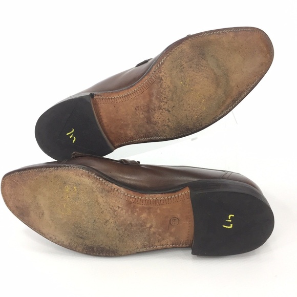 ALLEN EDMONDS Montague Brown Cap Toe Oxfords 12 W - Picture 8 of 8